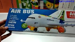 AIRBUS A380 Toy Bump and Go Aeroplane L ight in g music is the battery [upl. by Ivens]