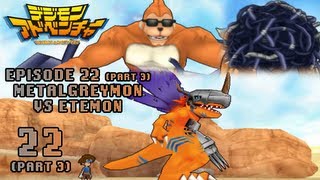 Digimon Adventure PSP  Walkthrough Episode 22 Part 3  MetalGreymon vs Etemon Chaos [upl. by Nytram413]