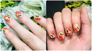 Easy nail designs for short nails  how to do nail art for beginners nailart viralvideo easy [upl. by Attevaj]