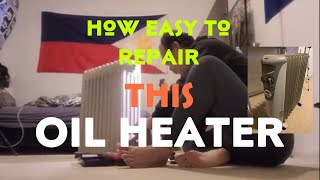 How to repair oil heater with broken timer Dimplex oil column heater [upl. by Albarran]