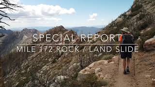 PCT 2019 Special Report Mile 172 Rock Slide as of May 29 2019 [upl. by Ark]