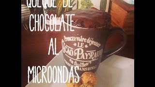 RECETA Queque de Chocolate al Microondas [upl. by Teufert]