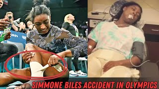 Simone Biles Hurts Her Leg In Olympic Gymnastics Qualifying Her Husband Shares Painful Update [upl. by Zitah]