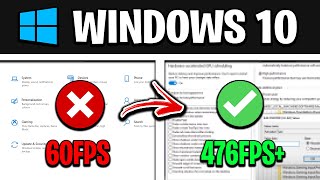 How To Optimize Windows 10 For GAMING  Best Settings for FPS amp NO DELAY UPDATED [upl. by Justinn866]