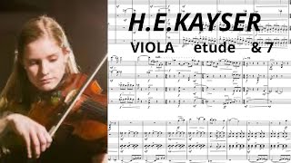 📕HE KAYSER amp 7  violin amp viola ETUDE SCORE [upl. by Rasla306]