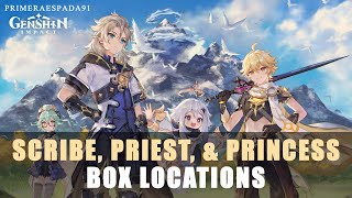 Genshin Impact Scribe Priest and Princess Box Locations [upl. by Ephraim]