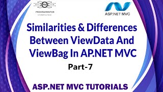 07  Similarities And Differences Between ViewData And ViewBag In ASPNET MVC  ASPNET HindiUrdu [upl. by Lucita]