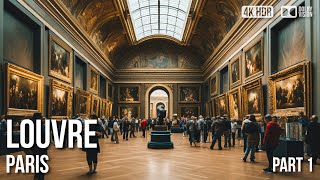 Louvre Museum Paris  Mona Lisa  Walking Tour  4K 🇫🇷 [upl. by Sorrows]