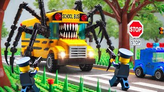 Unexpected LEGO Adventure School Bus Turns Into Bus Eater [upl. by Retse291]