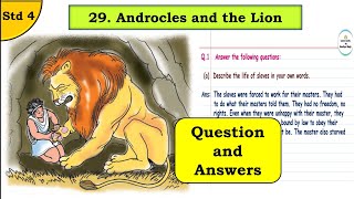 29 Androcles and the Lion  std 4  Question Answers  English Balbharati [upl. by Cheung748]