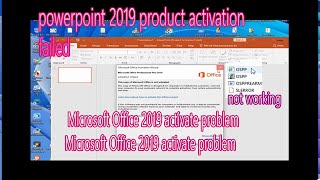 How to Active Microsoft Office 2019 activate problem2024 [upl. by Fregger428]