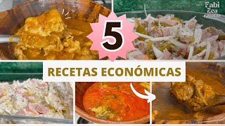 5 MENÚS ECONÓMICOS 1 OCTUBREECONOMIC MENUSFABI ZEA [upl. by Midian257]