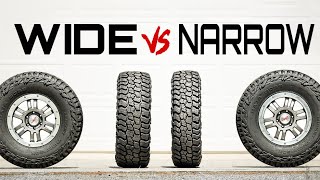 3 Scientific Experiments to Settle This  Wide vs Narrow OffRoad Tires [upl. by Ereynihc]