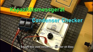 Kapazitätsmessgerät Messbrücke Capacitor Checker Drehkondensator testen messen Antenne Kurzwelle [upl. by Issor255]