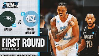 North Carolina vs Wagner  First Round NCAA tournament extended highlights [upl. by Loggia539]