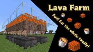 Quick and Easy Lava Farm Minecraft Bedrock Tutorial [upl. by Maighdlin391]