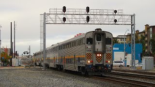 Railfanning Emeryville CA  Amtrak BNSF and Union Pacific Trains [upl. by Janna883]