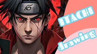 Itachi drawing tutorial [upl. by Ahsiken]