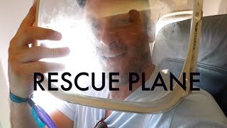 FYRE FESTIVAL RESCUE PLANE Window falls off during flight [upl. by Rosenbaum]