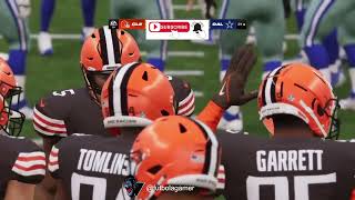 Madden 24 Gameplay  Cleveland Browns vs Dallas Cowboys [upl. by Ixela]