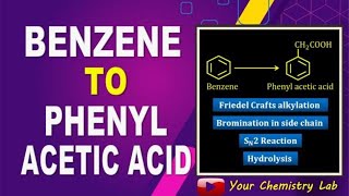 Benzene to phenyl acetic acid conversionOrganic Chemistry [upl. by Black]