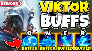 REWORKED VIKTOR JUST GOT A BUFF TO EVERY ABILITY HES LEGIT AMAZING NOW [upl. by Ardnuassac]