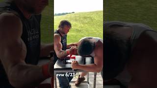 DEVON LARRATT STOPS A ROWDY SCHOOLBOY PT 1 armwrestling [upl. by Pru]