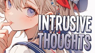 Nightcore  Intrusive Thoughts  Natalie Jane Sped Up [upl. by Alul852]