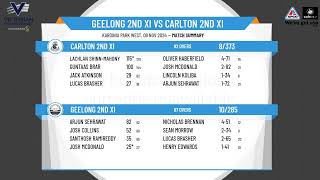 Geelong 2nd XI v Carlton 2nd XI [upl. by Rubi]