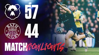 101POINT THRILLER AT ASHTON GATE 🍿 Highlights Bristol Bears vs Bath Rugby [upl. by Lovering]