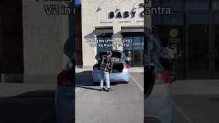 Does the UPPAbaby CRUZ V2 fit in a trunk of a car 🤔 shortvideo short shorts babyproducts [upl. by Aivan]