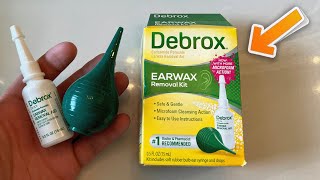 Debrox Earwax Removal Kit Drops and Ear Syringe Bulb  User Review [upl. by Acinomaj605]