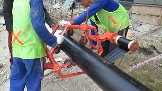 Gas Pipeline Coating Project  Polyken 980 Tape  Polyken Primer 1027 youtubeshorts shorts 2023 [upl. by Arfihs]