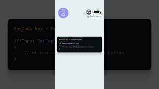 Get Keyboard Input in Unity  Unity Quick Tip  Unity Tutorial shorts [upl. by Netti]