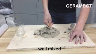 Clay powder  CERAMBOT printing materials [upl. by Odlanier]