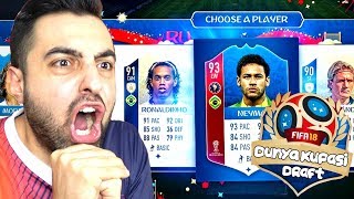 DÜNYA KUPASI FUT DRAFT FİFA 18 [upl. by Aryamo]