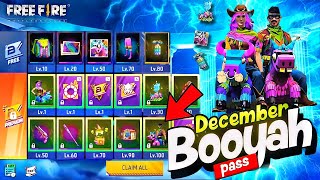 DECEMBER BOOYAH PASS PASS FREE FIRE 2024  UPCOMING SEASON 24 DECEMBER BOOYAH PASS PASS REVIEW [upl. by Alon]