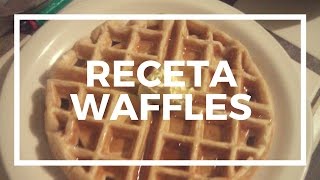 RECETA ORIGINAL PARA PREPARAR WAFFLES [upl. by Weismann256]