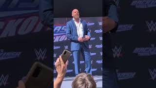 Triple H receives a standing ovation from the French WWE Fans at wwebacklash [upl. by Kain]