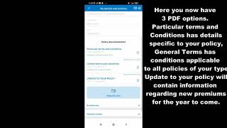 Sanitas  android app How to find and download your policy conditions using the App [upl. by Pressey]