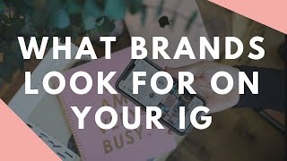 6 Things Brands Look For On Your Instagram Account Travel Influencer amp Blogger [upl. by Maxfield]