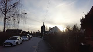 Stockholm  Sunset walk 4K  Häggvik Handelsplats  Sweden 402 [upl. by Reave]