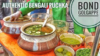 Authentic Bengali Puchka  GolGappa  Spicy Pani Puri  GupChup  Raju Puchke Wala CR Park [upl. by Kenwee]