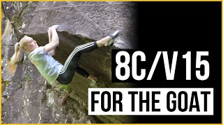 Janja Garnbret climbs her first Font 8CV15  Twice [upl. by Aehtela339]