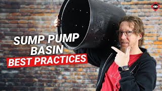 Sump Pump Basin Install Tips for Crawl Spaces and Basements [upl. by Audrye]