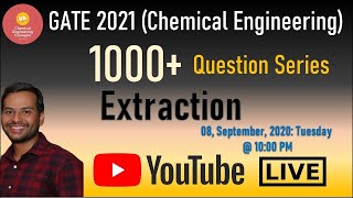 Mass Transfer Questions Practice Session Extraction  GATE Chemical  1000 Question Series [upl. by Loux385]