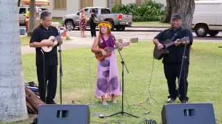 Raiatea Helm at the Kamehameha Day Lei Draping Ceremony 2015 [upl. by Arev]