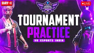 Day1 Of Tournament Practice  Garena Free Fire vdesportsindiavandaldominators [upl. by Maer]