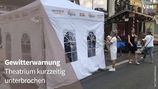 Theatrium wegen Gewitterwarnung kurzzeitig unterbrochen [upl. by Crofoot]