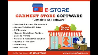 EStore Complete Garments amp Footwear Shop Billing amp Barcoding Software [upl. by Borchers]